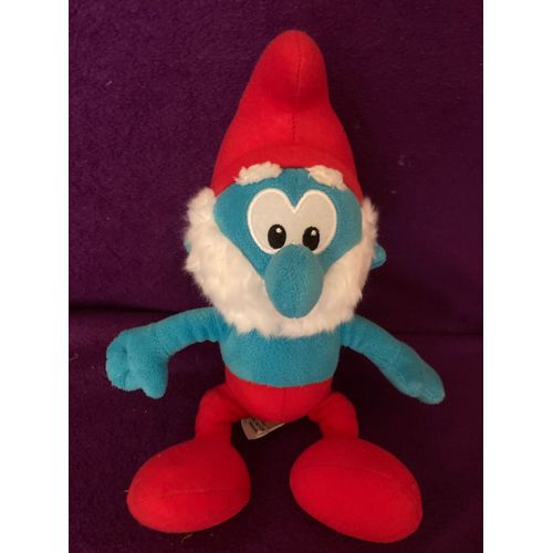 Peluche Doudou Le Grand Schtroumf The Smurfs Peyo 2016 Brussels 27 Cm