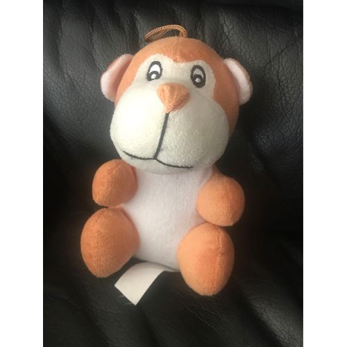 Doudou Peluche Singe Marron Orange Forest Distribution 15cm