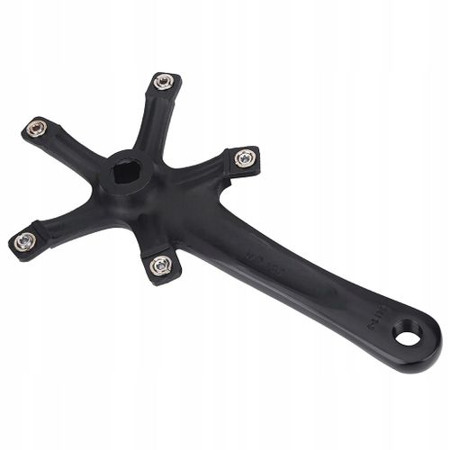 Pédalier Vélo Noir Bras Aluminium 170 Mm