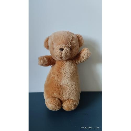 Vintage Peluche Ours Marron Clair Debout Ajéna