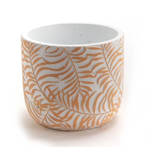 Cache-pot Feuilles jaune petit modèle (lot de 2)