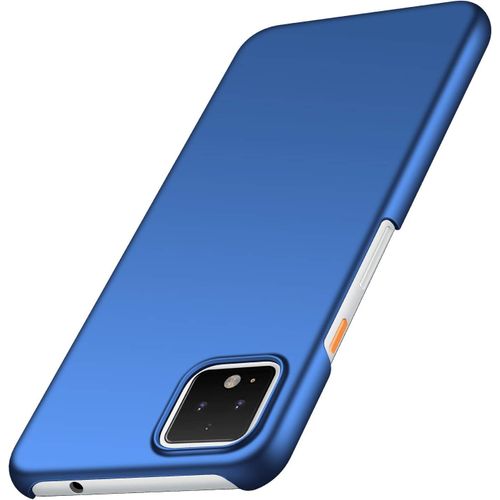 Coque Google Pixel 4, Housse Étui Rigide Design Simple Ultra-Mince Antichoc Anti-Rayure En Pc Pour Google Pixel 4 Bleu Lisse