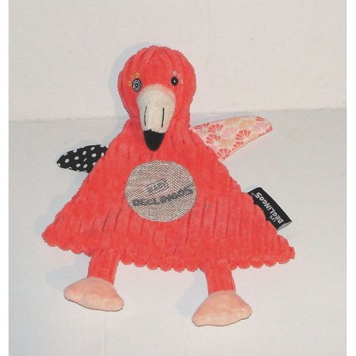 Doudou Flament Rose Deglingos Flamingos