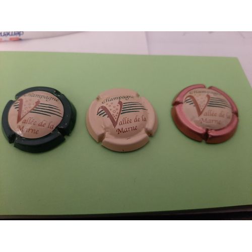 Joli Lot De 3 Capsules Serie V De La Vallée De La Marne 3 Couleurs Differentes !
