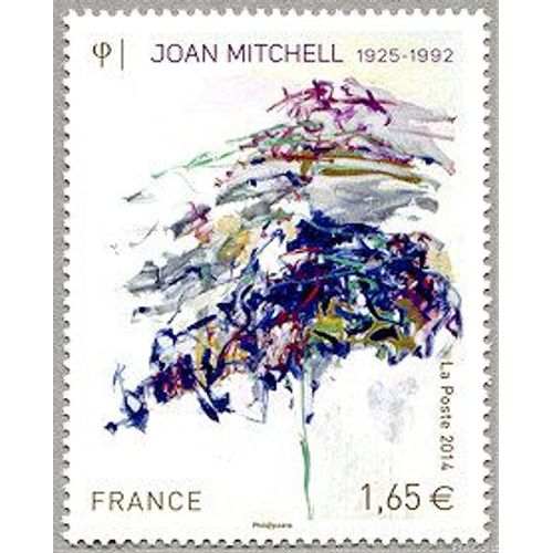Art : Oeuvre De Joan Mitchell Année 2014 N° 4849 Yvert Et Tellier Luxe