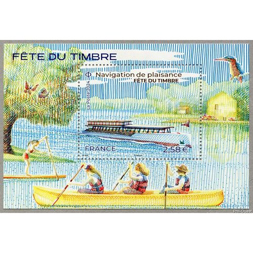 Fête Du Timbre ; Navigation De Plaisance Feuillet 5758 Année 2024 N° 5758 Yvert Et Tellier Luxe