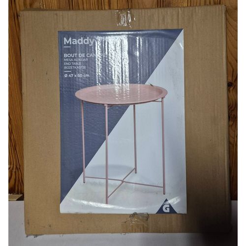 Table D'appoint Bout De Canapé En Métal Rose