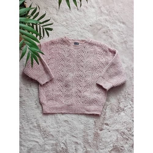 Pull Tricot Rose 12mois