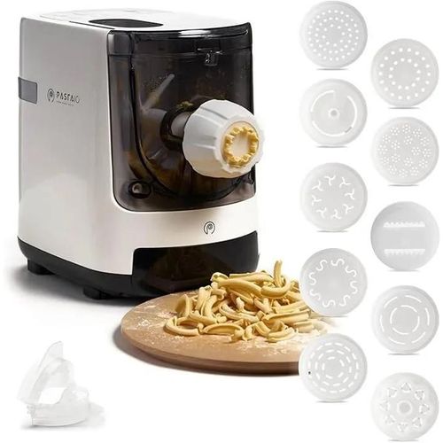 Machine à Pâtes avec 11 Matrices - Pasta Maker avec Balance Intégrée, Jusqu'à 800g, 15 Types de Pâtes - Qualité Italienne