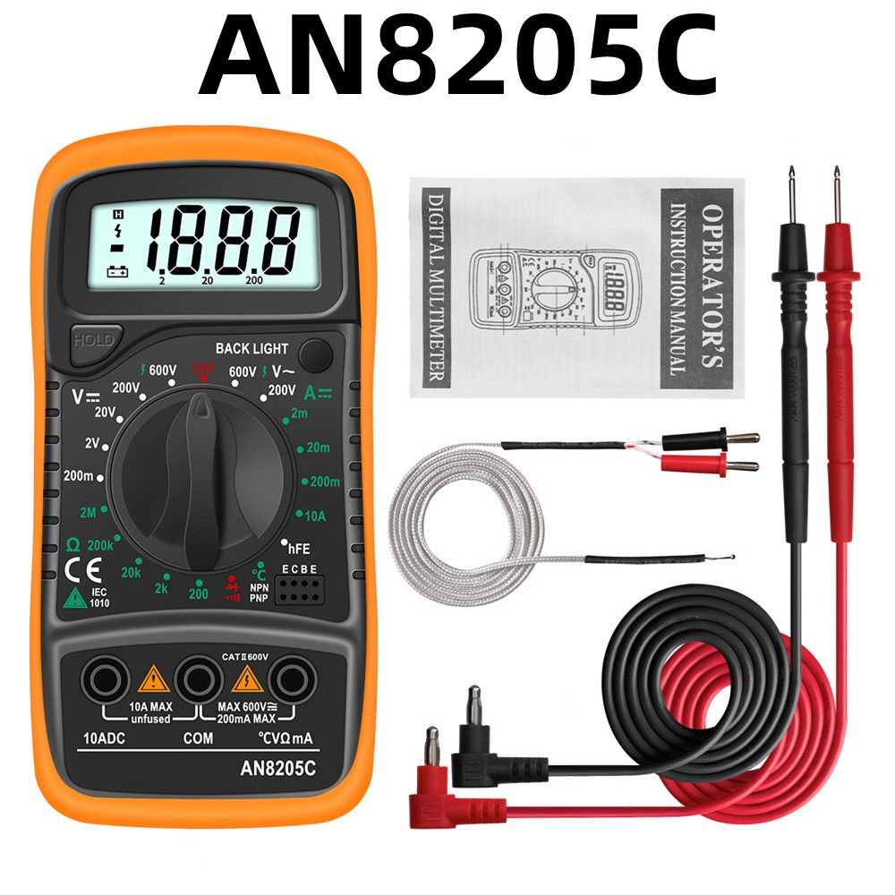 Acheter PDTO nouveau multimètre numérique voltmètre automatique AC DC 220 V  testeur de résistance à la main