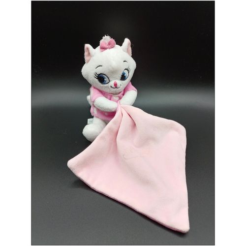 Doudou Chat Marie Blanc Et Rose - Luminescent - Simba Disney - Mouchoir