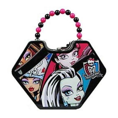 Sac À Main En Fer Monster High Faces Diamond Shaped Purse With Beaded Handle Tin