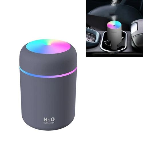Humidificateur de tasse coloré-Purificateur d'air de voiture USB,options gris et marine marine