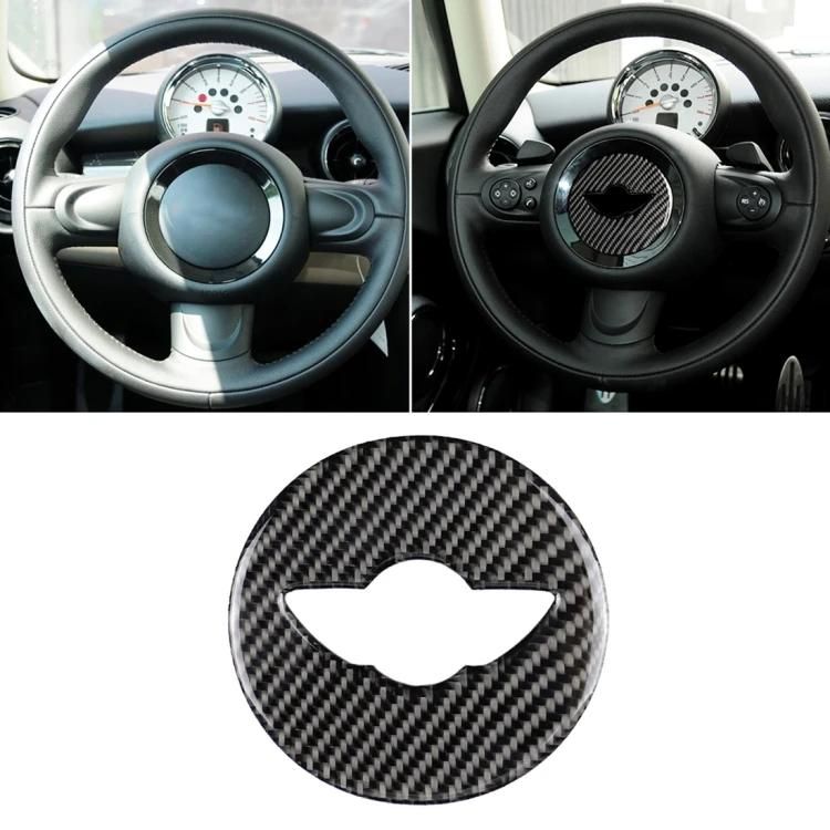 Autocollant De Volant De Voiture-Logo Du Châssis F En Fibre De Carbone Pour Bmw Mini Cooper F55/F56/F60