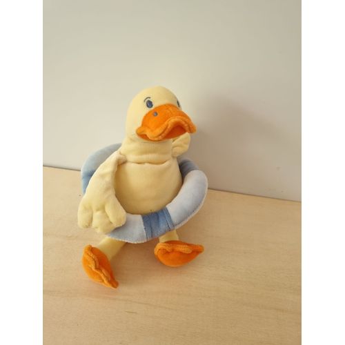 Doudou Canard Jaune Bouée Bleu Sucre D'orge