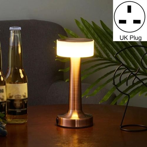 Barre de charge LED lumineuse-Décoration d'ambiance,Prise UK,Bronze rouge Bronze