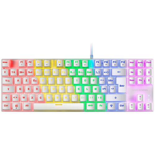 Clavier Gamer Mécanique (red Switch) Mars Gaming Mk80 Rgb (blanc)