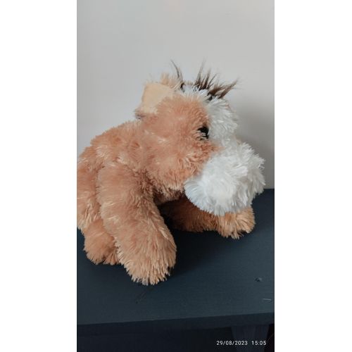 Peluche Doudou Cheval Poney Beige-Blanc Maxita