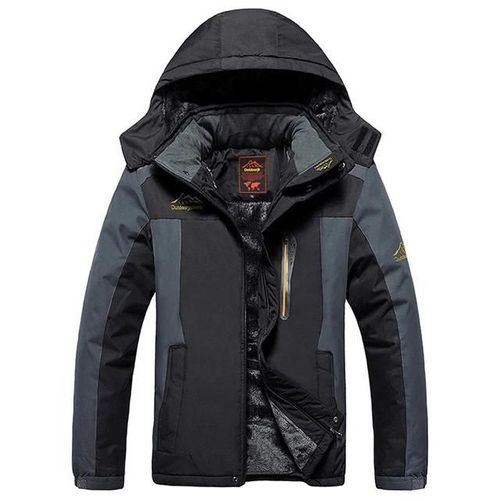 Veste Militaire Polaire D'hiver-Parka Imperméable Coupe-Vent Pour Homme,Noir,Taille Xxxxxl Noir,Xxxxxl