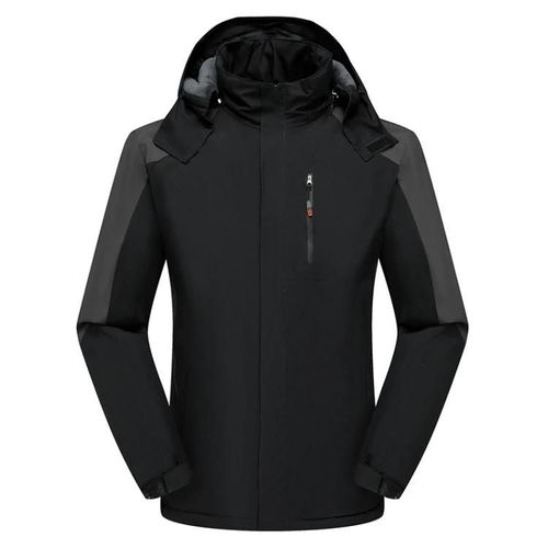 Hommes Hiver Polaire Coupe-Vent Veste Chaude Extérieur Imperméable À L'eau Respirant Vêtements D'alpinisme Xxl Noir,Xxl