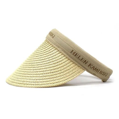 Casquette À Visière-Chapeau De Paille Beige Et Kaki Pour Femme,Taille M (56-58cm) Beige+Kaki,M (56-58cm)