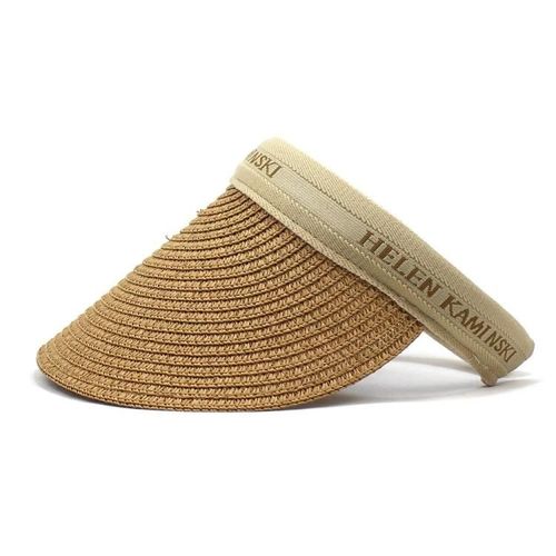Casquette À Visière Pour Dames-Paille Kaki,Taille M (56-58cm) Kaki + Kaki,M (56-58cm)