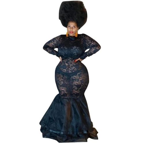 Robe Sexy En Dentelle Transparente-Grande Taille Xl Noir Par Noir,Xl