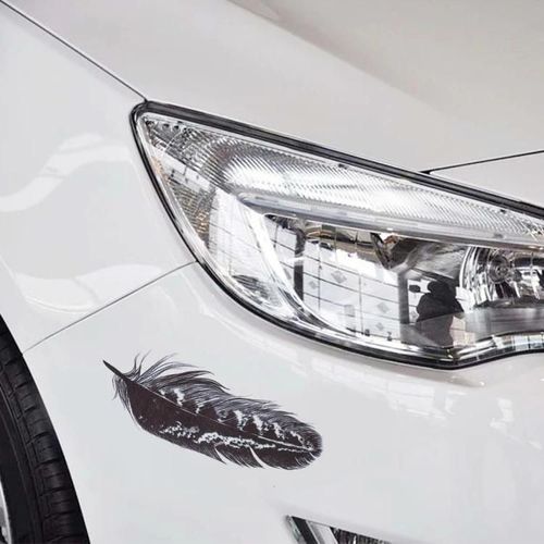 Autocollants De Carrosserie De Voiture En Plume-Motif Aléatoire 3 De