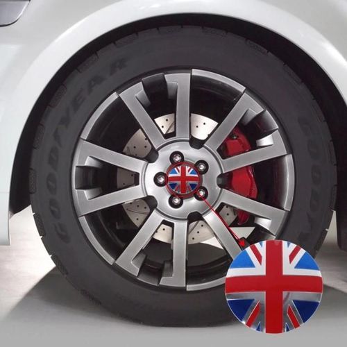 Enjoliveurs De Roue De Voiture Drapeau De L'angleterre-4 Pcs Métal Centre Couverture Décoration Par
