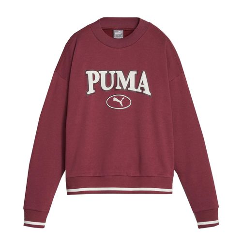 Sweat Puma W Squad Crew Fl Bordeaux
