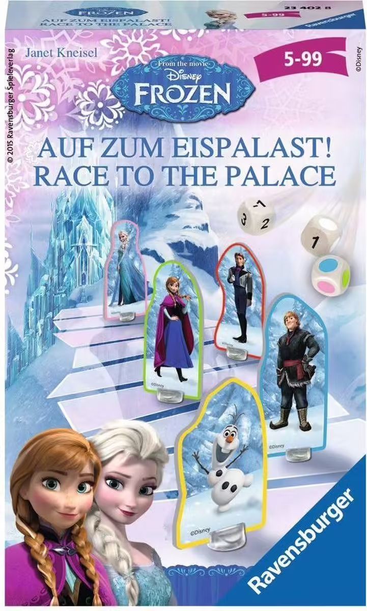 Frozen La Reine Des Neiges - La Course Au Palais - Jeu De Parcours