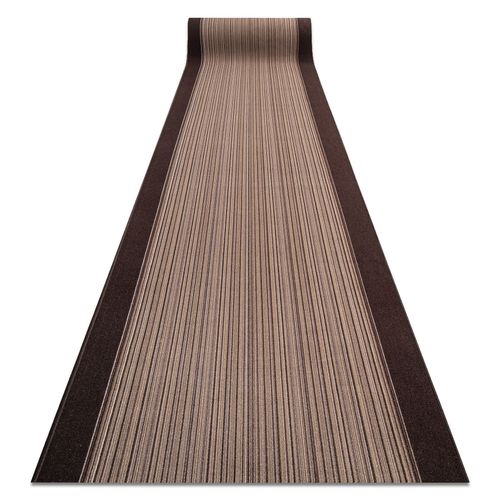 67x640 Cm Tapis De Couloir Antidérapant Carnaby Marron 67cm