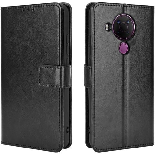 Nokia 5.4 Coque Étui Portefeuille Fonction Support Slots Pour Cartes Couverture À Rabat Magnétique Pour Le Smartphone Nokia 5.4noir