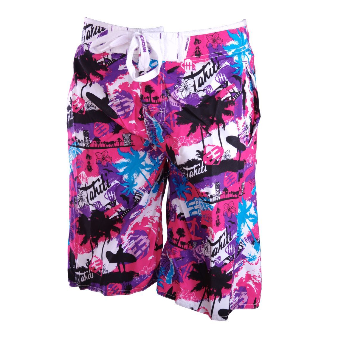 Short Freegun Garçon Modèle Tahiti, 100% Polyester. Produit Neuf Avec Étiquette D'origine