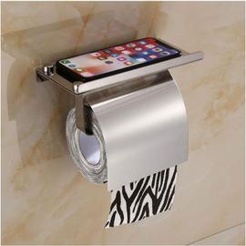 Grand Porte-Rouleau de Papier Toilette Mural avec Rangement, Support pour  Téléphone Portable - AliExpress