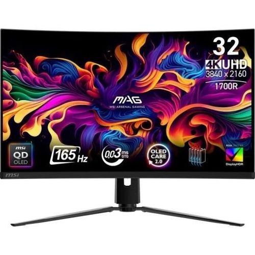 MSI MAG 321CUP QD-OLED Monitor PC 80 cm (31.5") 3840 x 2160 Pixel 4K Ultra HD Nero