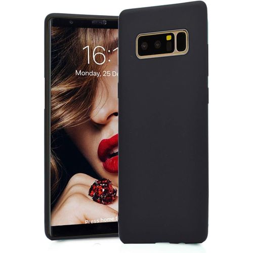 Coque Pour Samsung Galaxy Note 8 Étui Avancé Silicone Tpu Souple Housse Full Protection Soft Caseultra Mince Doux Gel Skin Lightweight Fin & Léger Cover Noir