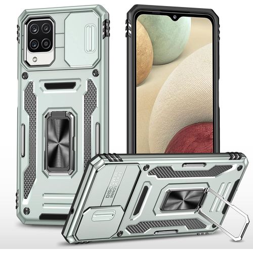 Coque Pour Samsung Galaxy A12 4g, Coque Pare-Chocs Résistante Aux Chocs Pc + Tpu, Protection Contre Les Chutes De Qualité Militaire, Coque Samsung Galaxy A12 4g.Gris