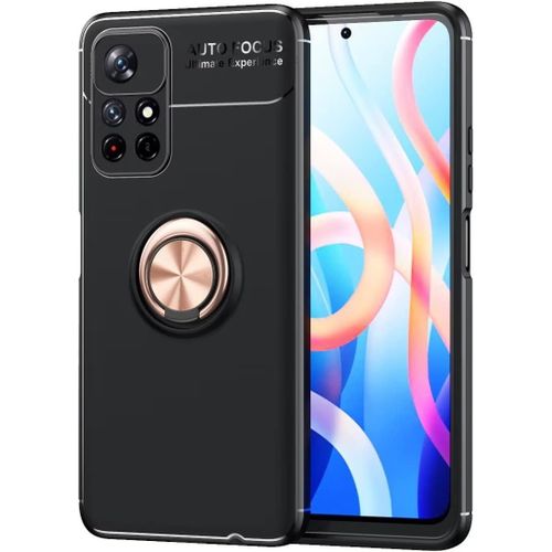 Étui Pour Oneplus 9 Pro Coque, Tpu Souple, Svelte, Support D'anneau Rotatif À 360 Degrés, Coque Pour Téléphone Oneplus 9 Pro. Noir+Or