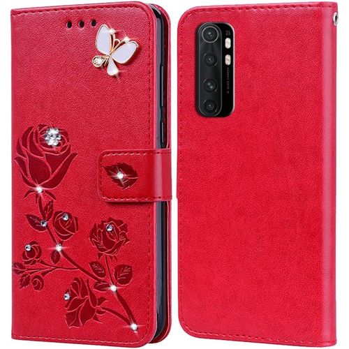 Coque Pour Xiaomi Mi Note 10 Lite, Housse Premium En Cuir Pu Portefeuille Flip Case Cover Protection Pour Etui Xiaomi Mi Note 10 Lite, Magnétique Porte Carte Étui À Rabat Pochette