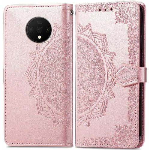 Coque Pour Oneplus 7t,Housse Cuir Pu Portefeuille Flip Case Cover Etui Pour Oneplus 7t,Magnétique Porte Carte Étui À Rabat Pochette