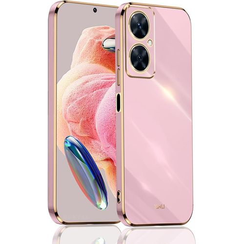 Coque Pour Huawei Nova 11i Avec Bordure Dorée, Design Motif Chic Glitter Étui En Tpu Antichoc Housse En Silicone Souple Flexible, Violet