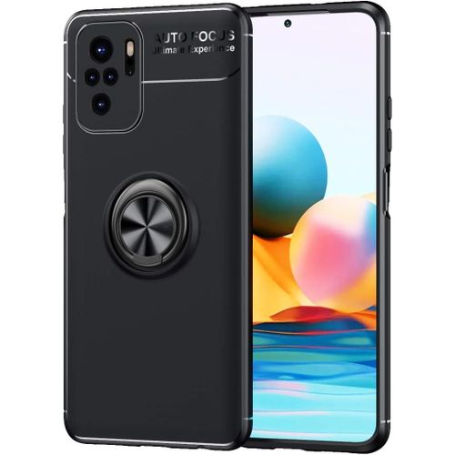 Étui Pour Xiaomi Poco M5s Coque, Tpu Souple, Svelte, Support D'anneau Rotatif À 360 Degrés, Coque Pour Téléphone Xiaomi Poco M5s. Noire