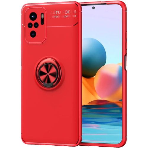 Étui Pour Xiaomi Poco M5s Coque, Tpu Souple, Svelte, Support D'anneau Rotatif À 360 Degrés, Coque Pour Téléphone Xiaomi Poco M5s. Rouge