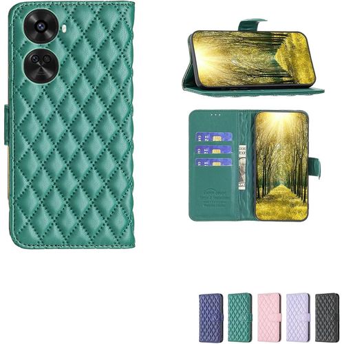 Coque Pour Huawei Nova 12 Se Coque Étui Housse Case Support Avec Trempé 9h Protection D'écran Xxf Green