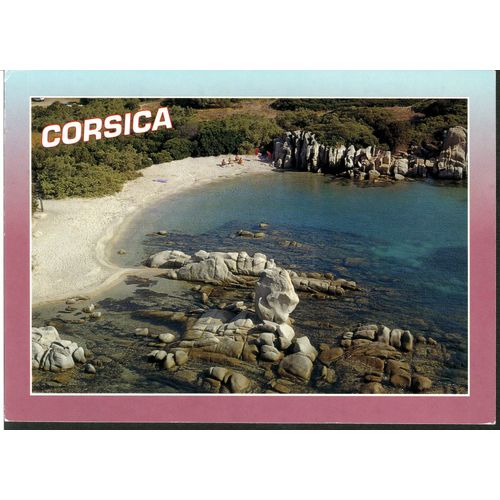 Carte Postale N°12-604, Souvenir De Corse, Corsica, Plage De La Baie De Figari, 1993