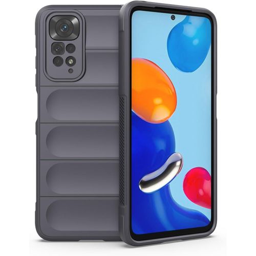 Coque Pour Xiaomi Redmi Note 11s 4g/ Redmi Note 11, Antichoc Souple Silicone Premium Tpu Bumper Housse, Très Mince Léger Durable Anti-Chute Conception Des Airbags Étui, Gris Foncé