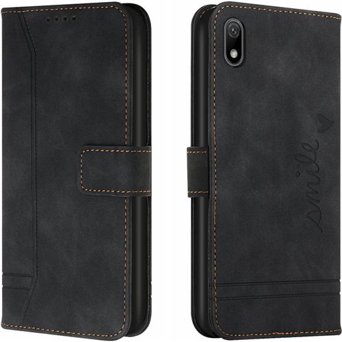 Coque Pour Huawei Y5 2019 / Honor Play 3e / Honor 8s 2019/2020, Etui Cuir Avec Magnetique, Flip Pochette Housse Pour Huawei Y5 2019 Protection, Noir