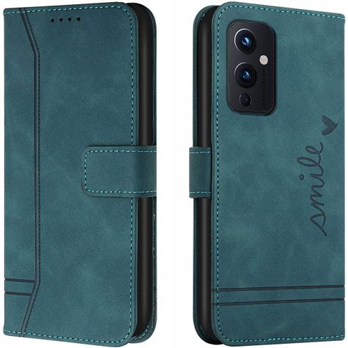 Coque Pour Oneplus 9 5g / Oneplus 9 5g, Etui Cuir Avec Magnetique, Flip Pochette Housse Pour Oneplus 9 5g / Oneplus 9 5g Protection, Vert