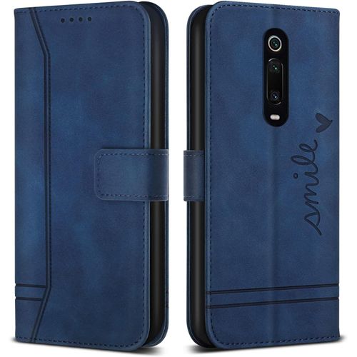 Coque Pour Xiaomi Mi 9t / Xiaomi Mi 9t Pro/Redmi K20 / K20 Pro, Etui Cuir Avec Magnetique, Flip Pochette Housse Pour Xiaomi Mi 9t / Xiaomi Mi 9t Pro Protection, Bleu